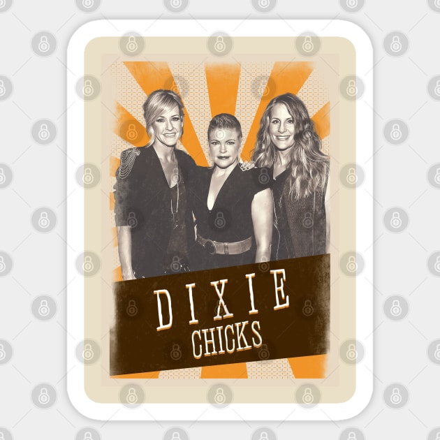 Vintage Aesthetic Dixie Chicks Sticker by SkulRose